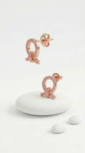 Rosé Knot Studs | 925 Sterling Silver