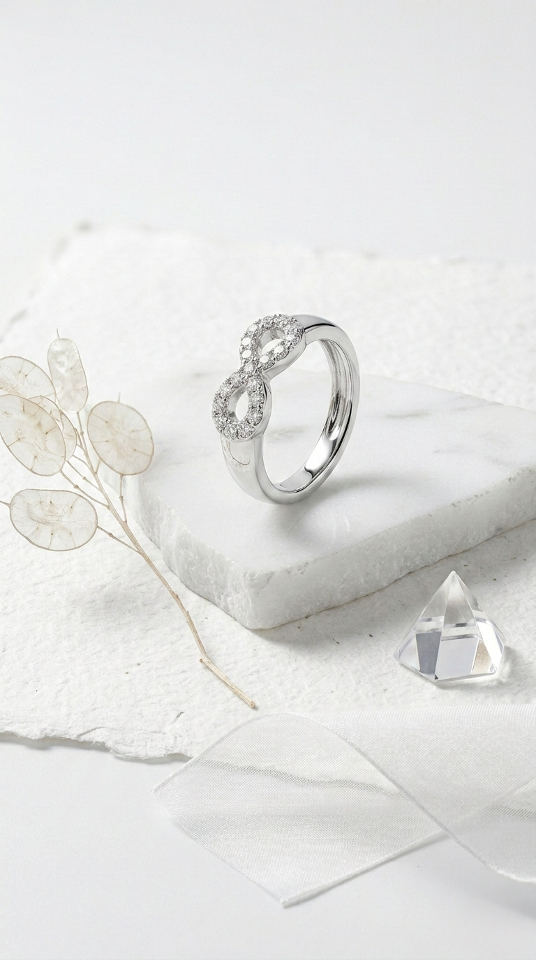 Infina Pavé Ring | 925 Sterling Silver