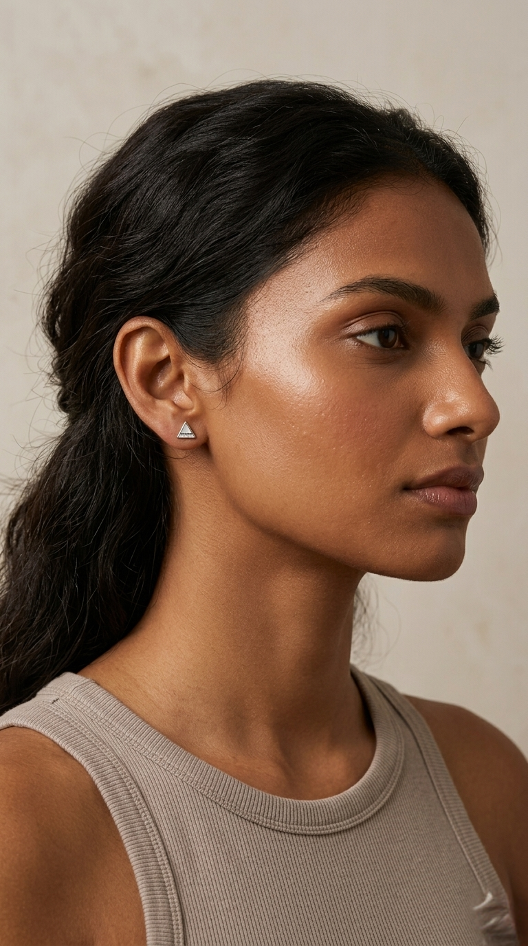 Triara Prism Studs | 925 Sterling Silver