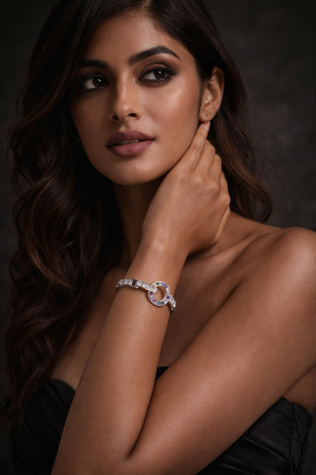 Prism Halo Tennis Bracelet | 925 Sterling Silver