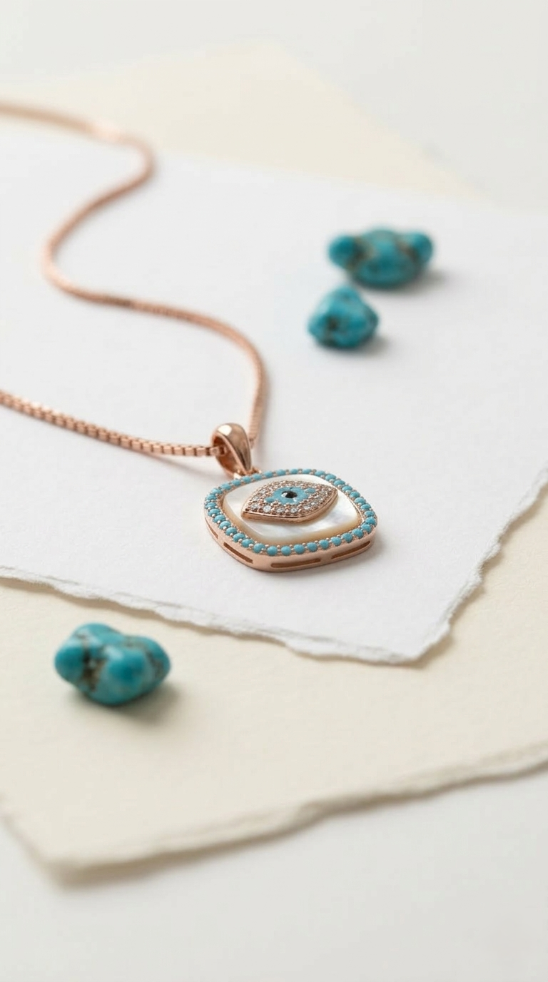 Azura Evil Eye Pendant | 925 Sterling Silver