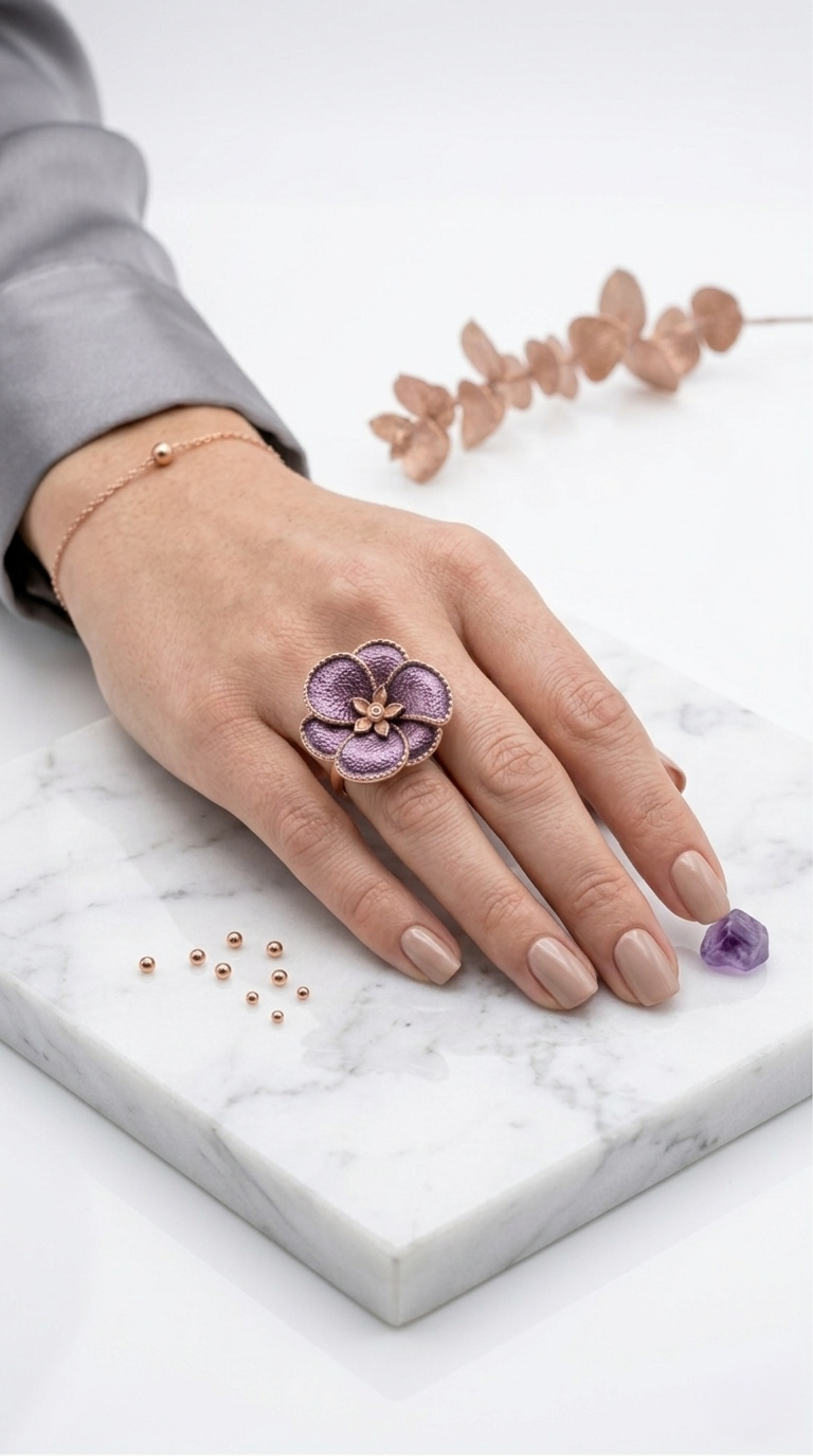 Violette Fleur Ring | 925 Sterling Silver
