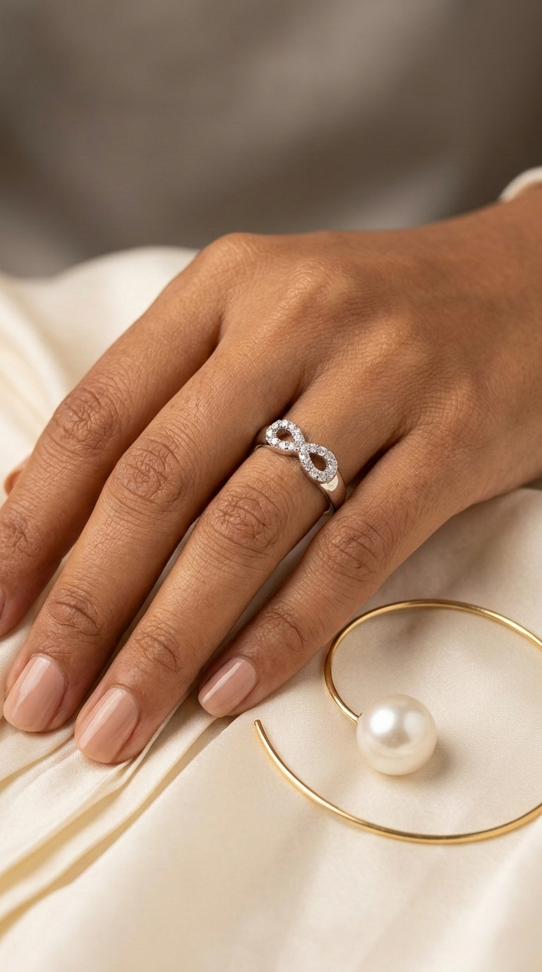 Infina Pavé Ring | 925 Sterling Silver