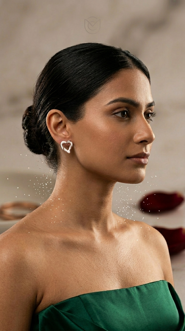 Eros Form Studs | 925 Sterling Silver