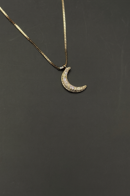 Crescent Sparkle Necklace