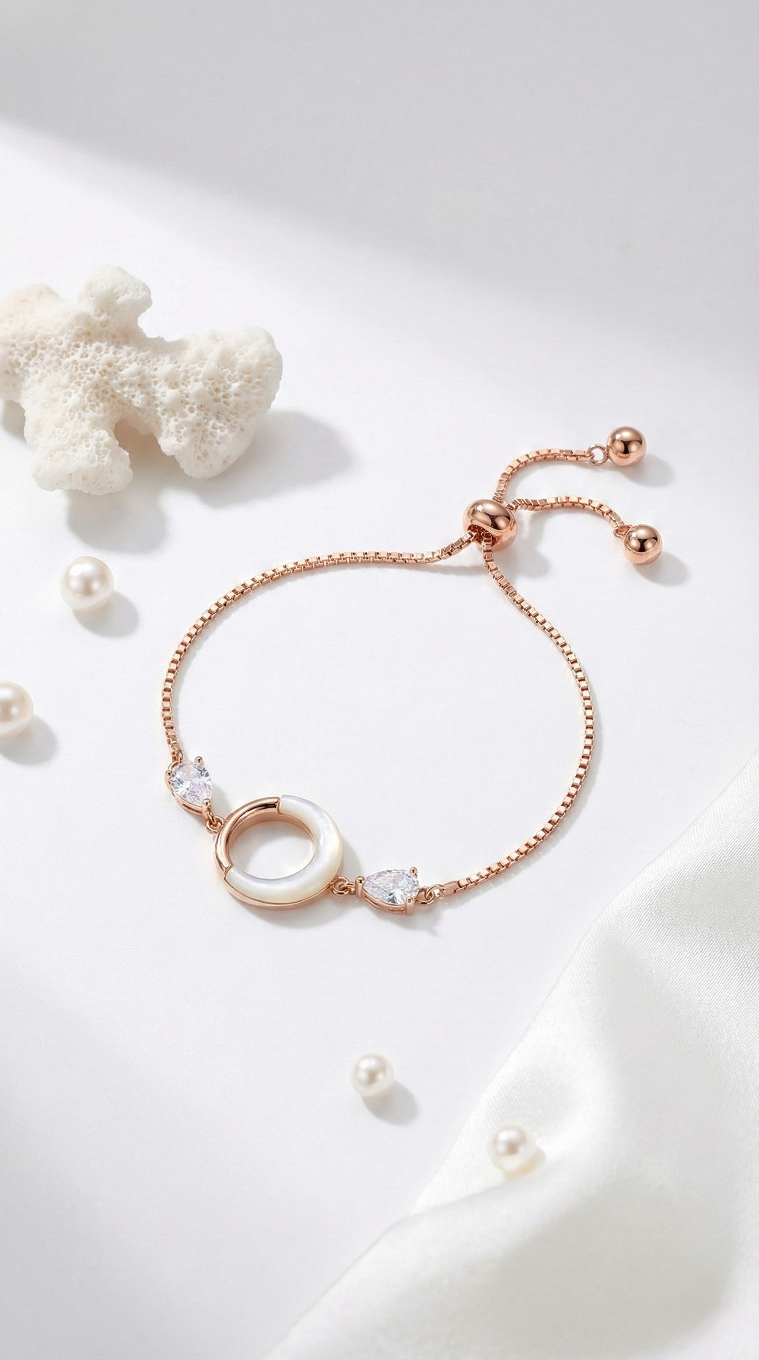 Floral Halo Bracelet | 925 Sterling Silver
