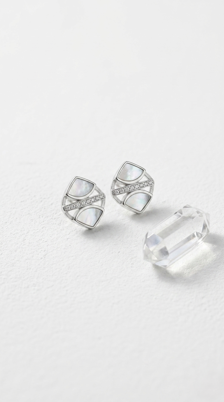 Averon Panel Studs | 925 Sterling Silver
