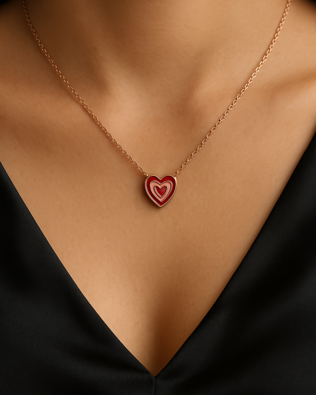 Eterna Heart Sterling Silver Necklace