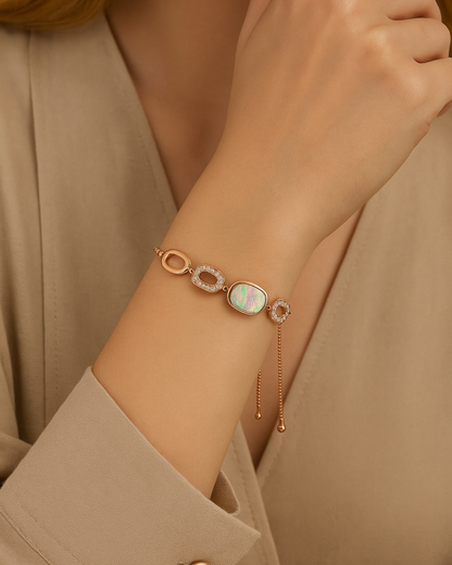 Modern Mosaic Bracelet Sterling Silver