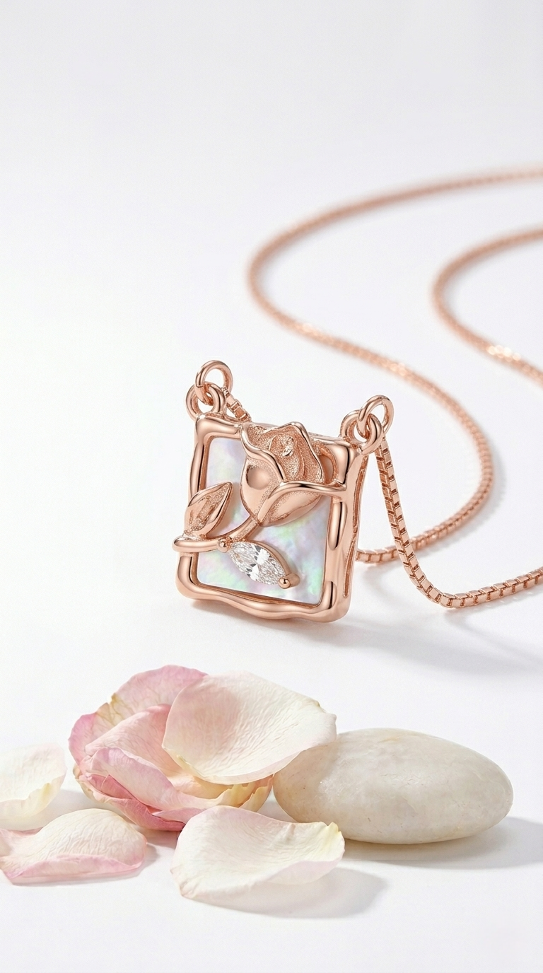 Seraphine Rose Pendant | 925 Sterling Silver
