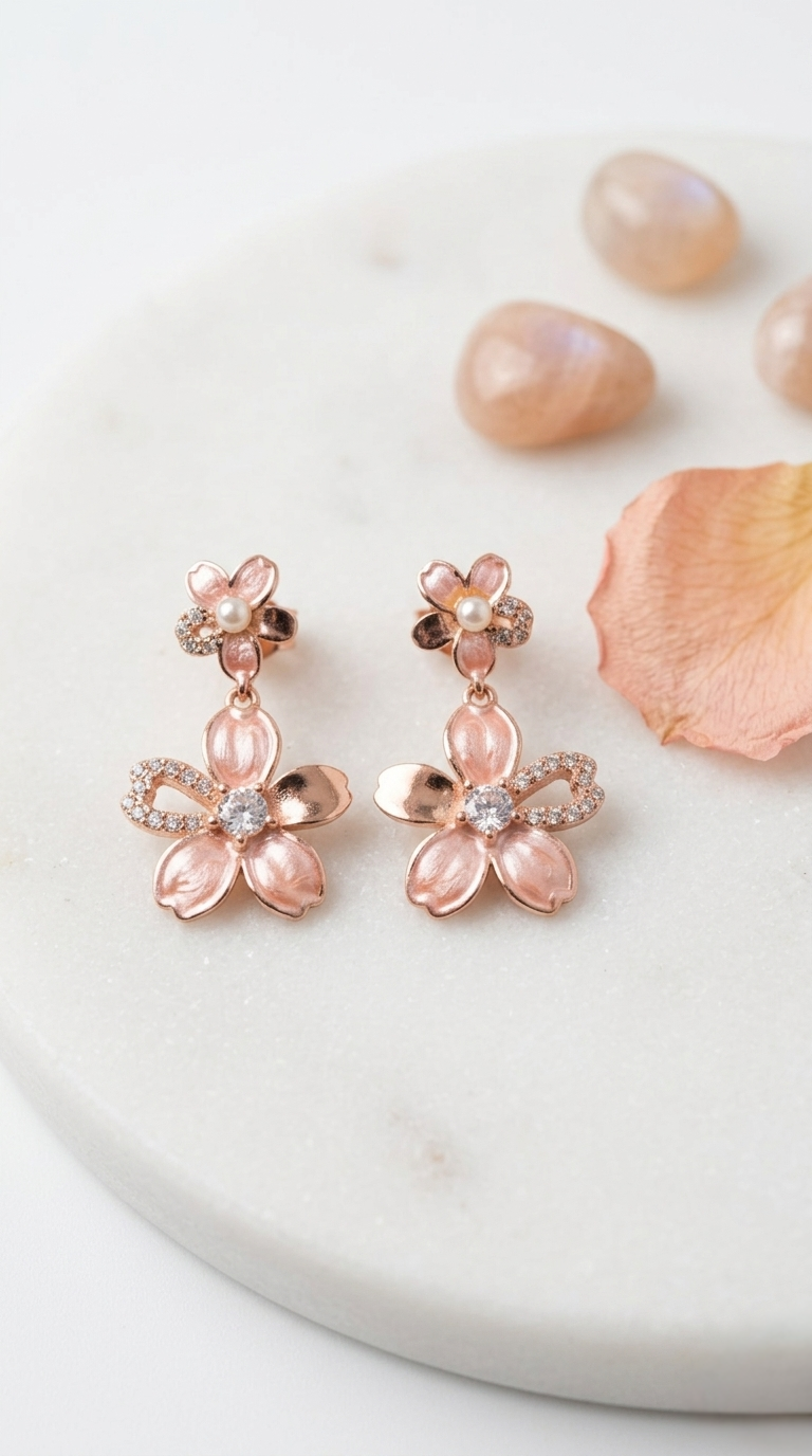 Roséline Bloom Drops | 925 Sterling Silver