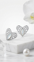 Veloura Lace Studs | 925 Sterling Silver
