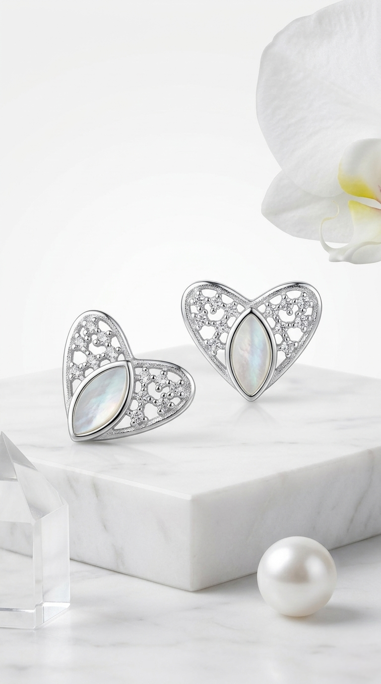 Veloura Lace Studs | 925 Sterling Silver