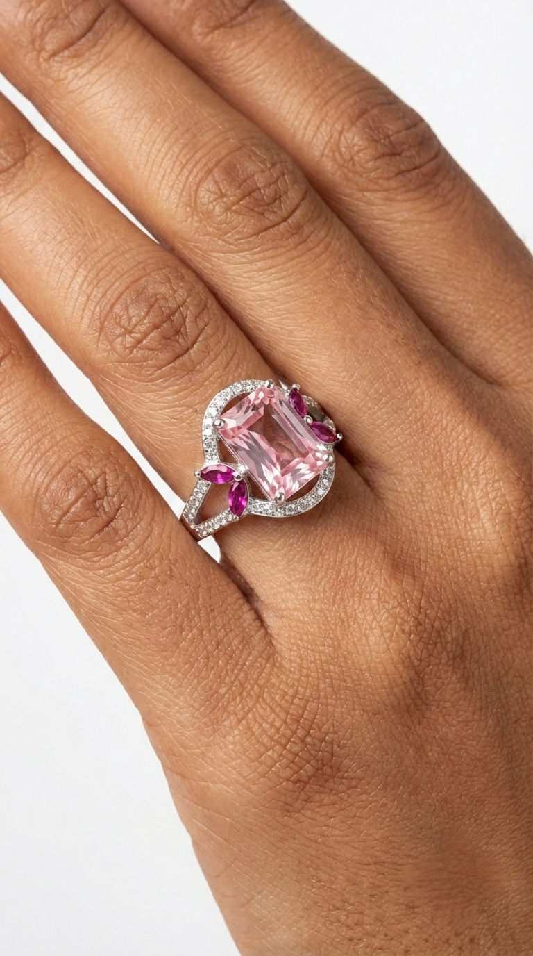 Fuchsia Bloom Ring | 925 Sterling Silver