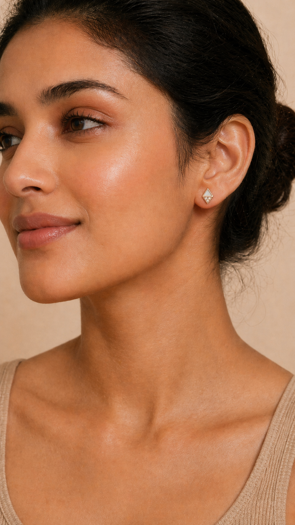 Kaelis Prism Studs | 925 Sterling Silver