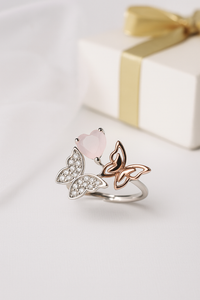 Flutter Heart Ring | 925 Sterling Silver
