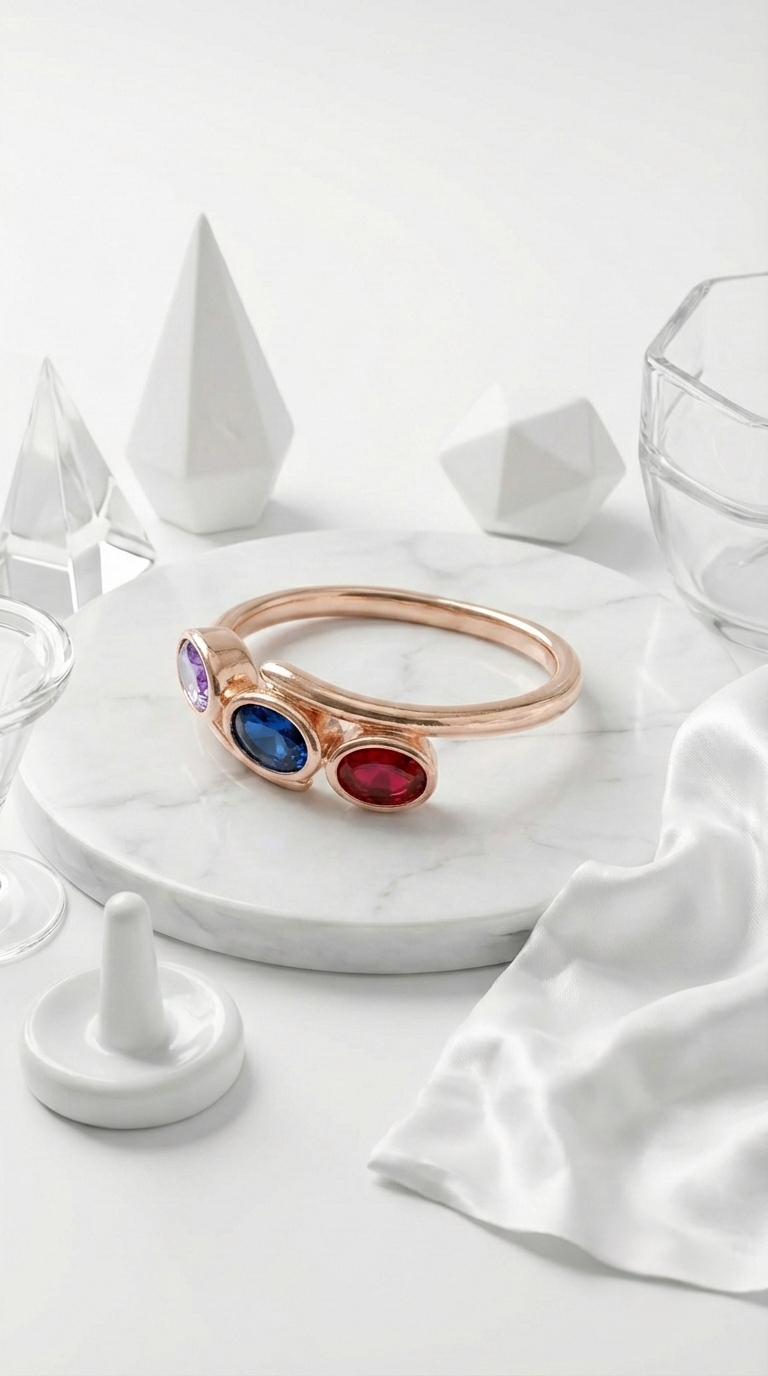 Trivelle Gem Wrap Ring | 925 Sterling Silver