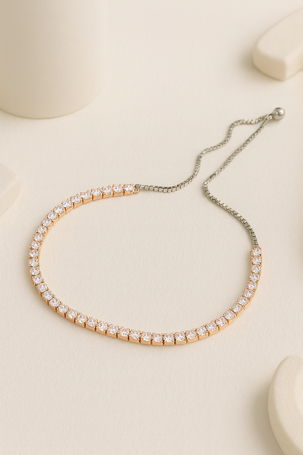 Luminique Slider Tennis Bracelet | 925 Sterling Silver
