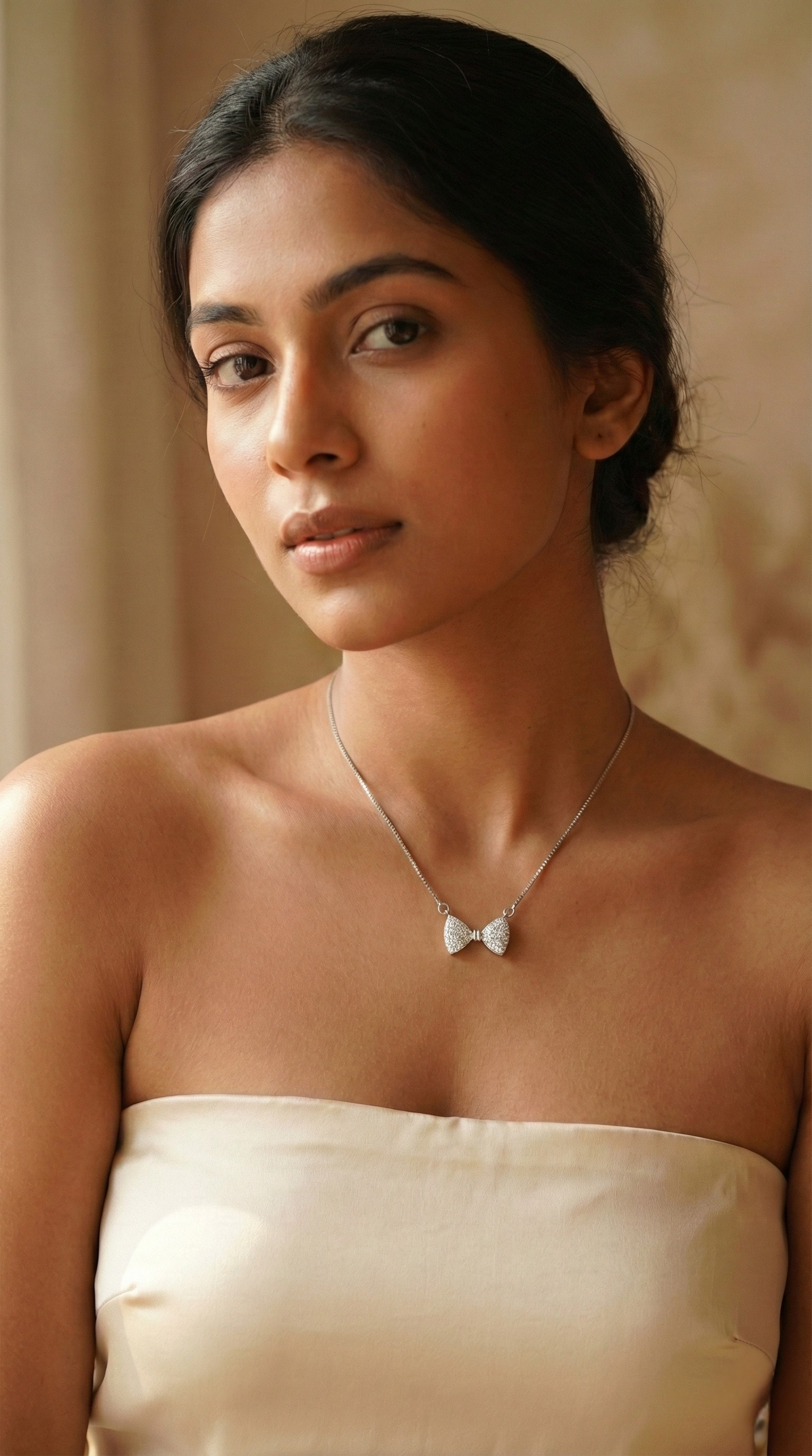Lumi Bow Necklace | 925 Sterling Silver