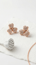 Velisse Pavé Bloom Studs | 925 Sterling Silver
