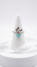 Élora Petal Heart Ring | 925 Sterling Silver