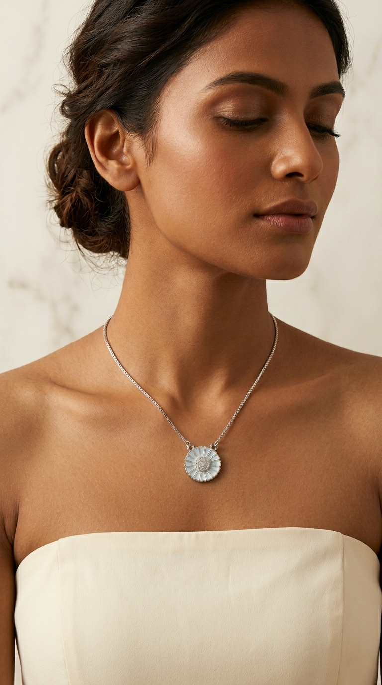 Elara Daisy Pendant | 925 Sterling Silver