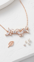 Lunelle Floral Pearl Chain | 925 Sterling Silver