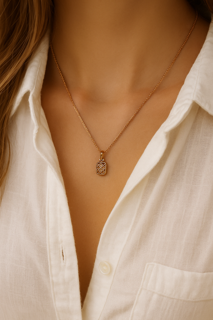 Eterna Weave  Sterling Silver Necklace