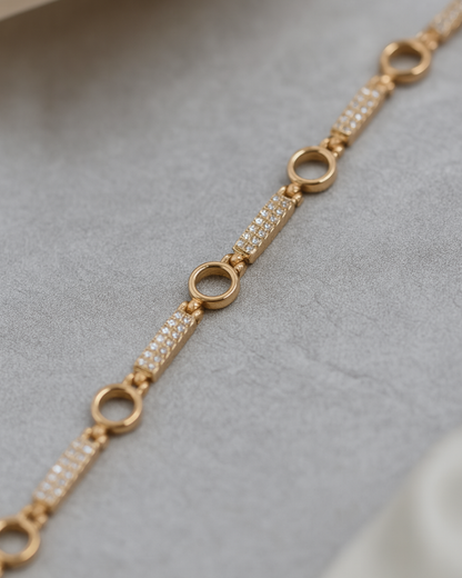 Modern Orbit Bracelet Sterling Silver