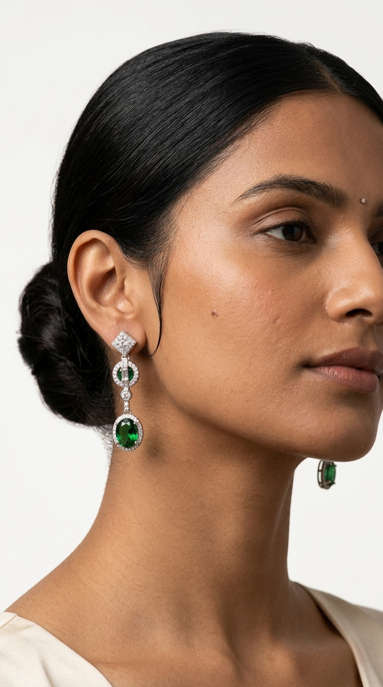 Regent Emerald Drops | 925 Sterling Silver