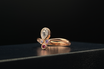 Aurora Teardrop Ring