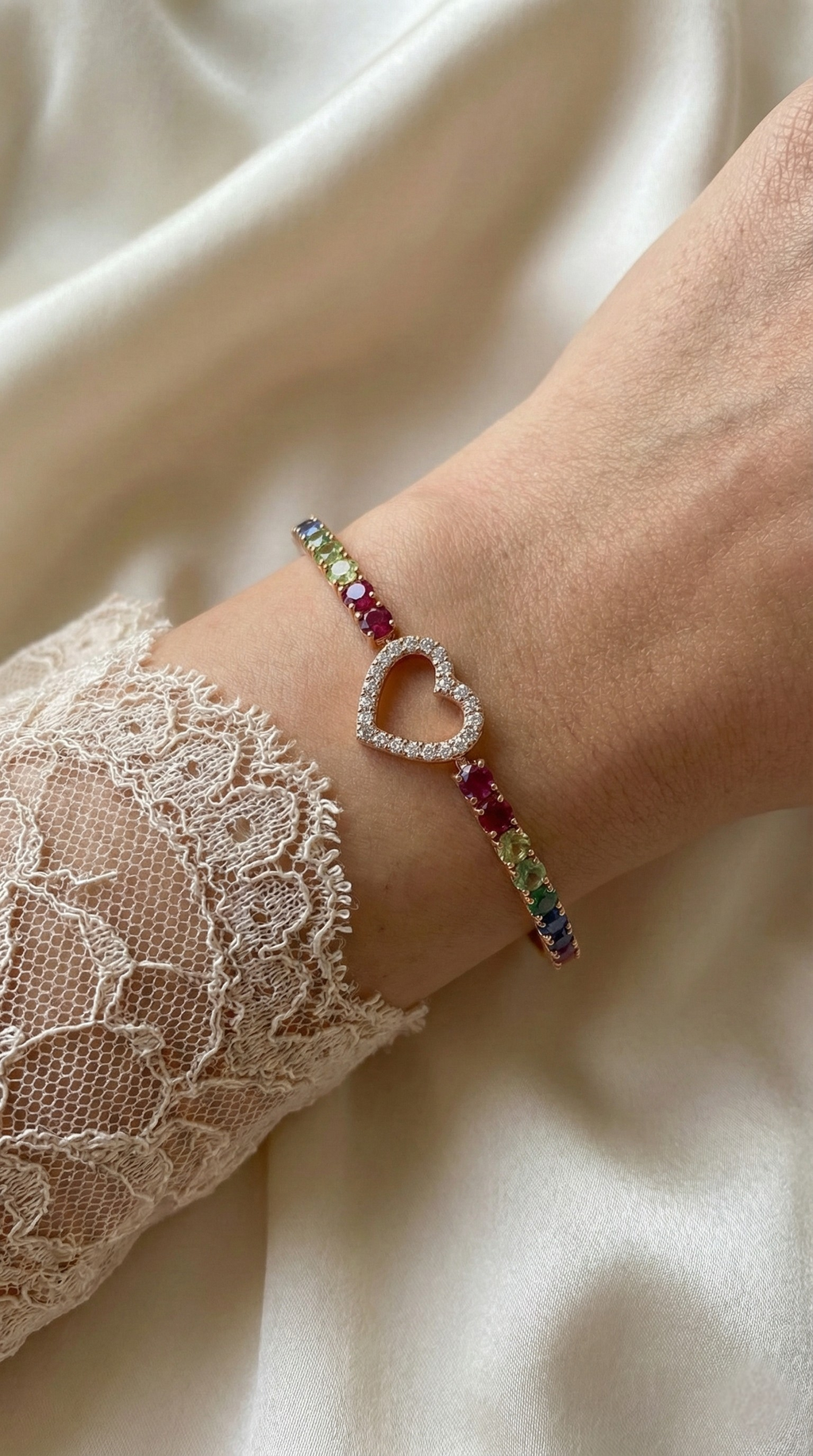 Cœur Prism Bracelet | 925 Sterling Silver
