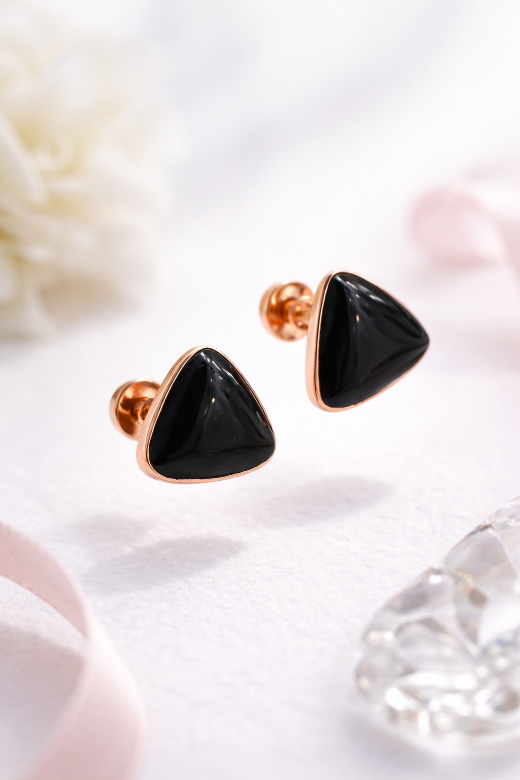 Apex Onyx Stud Earrings | 925 Sterling Silver