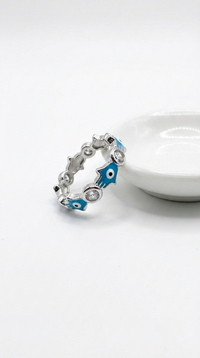 Nazara Blue Guard Ring | 925 Sterling Silver