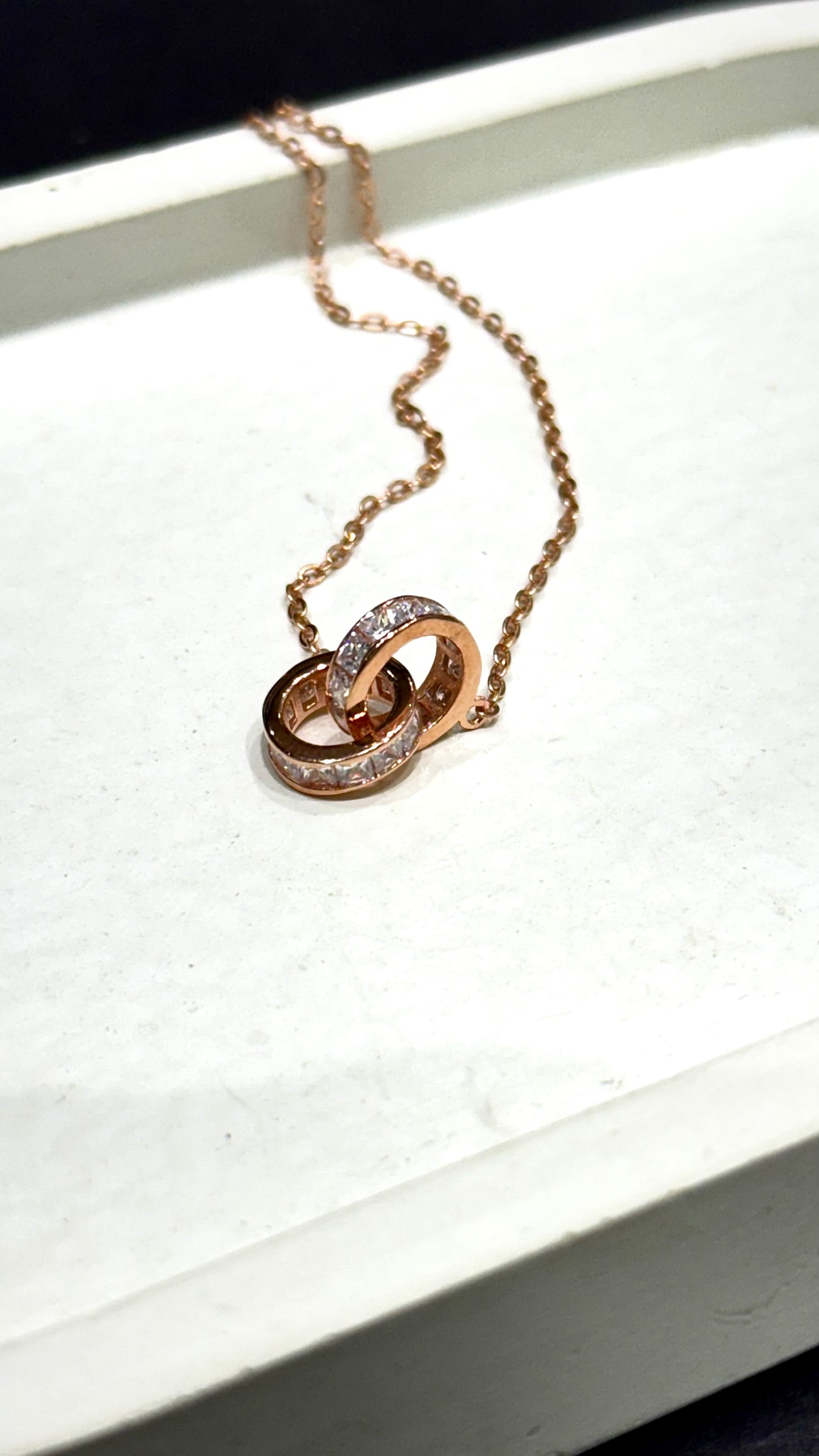 Infinity Duo Pendant Necklace