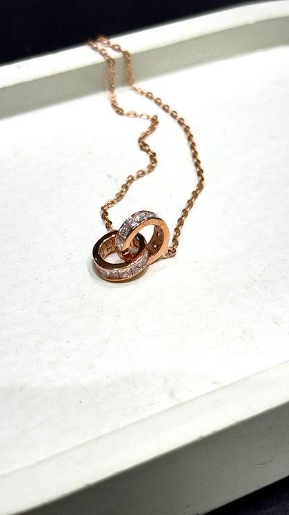 Infinity Duo Pendant Necklace