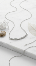 Mira Curve Necklace | 925 Sterling Silver