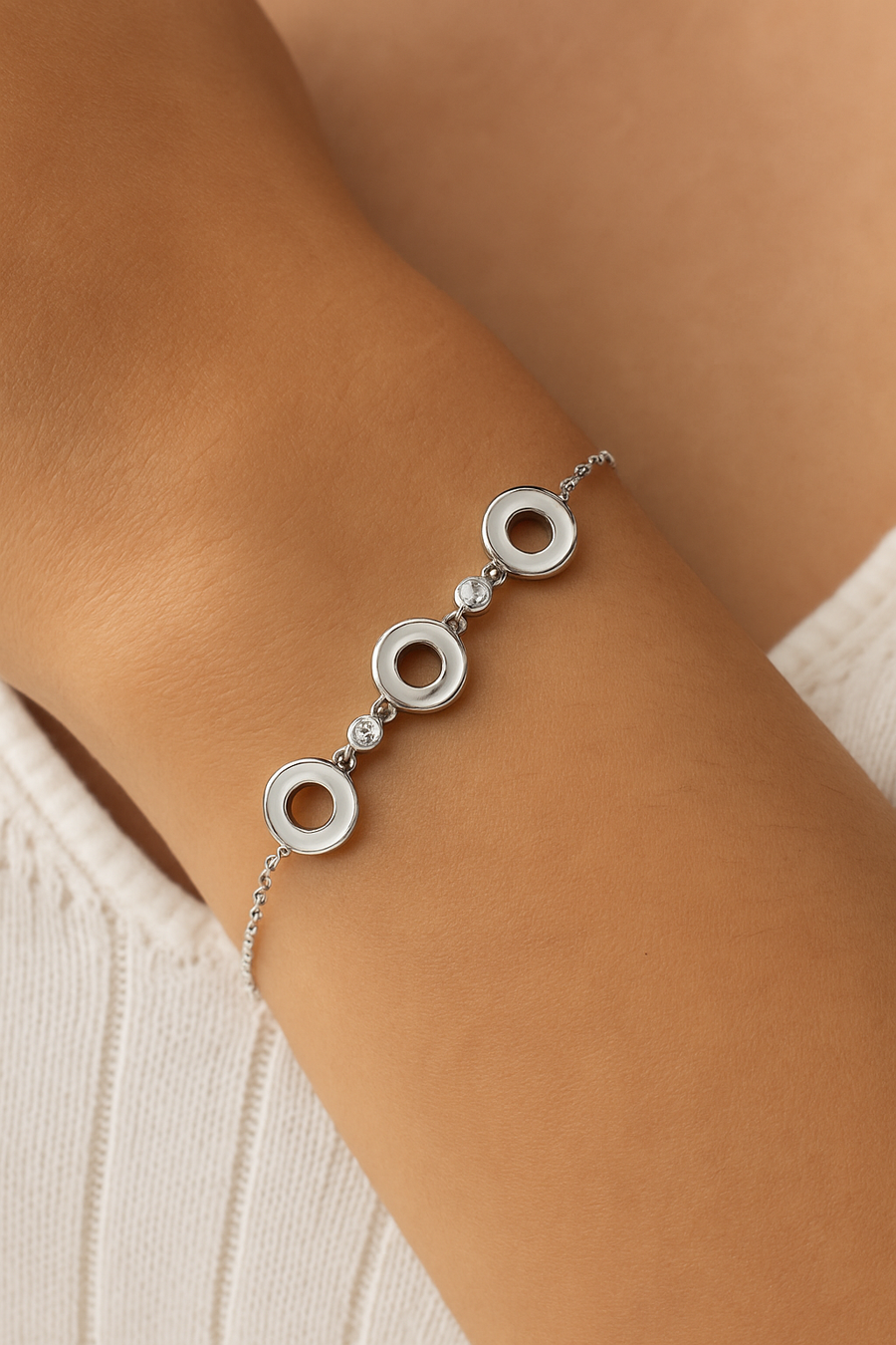 The Halo Link Bracelet | 925 Sterling Silver