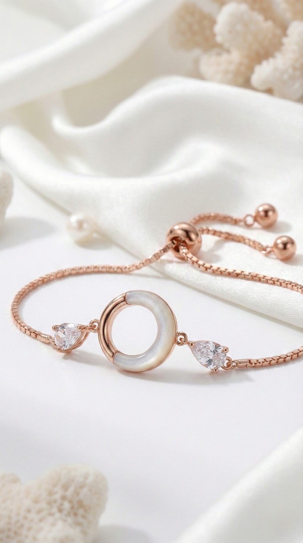 Floral Halo Bracelet | 925 Sterling Silver