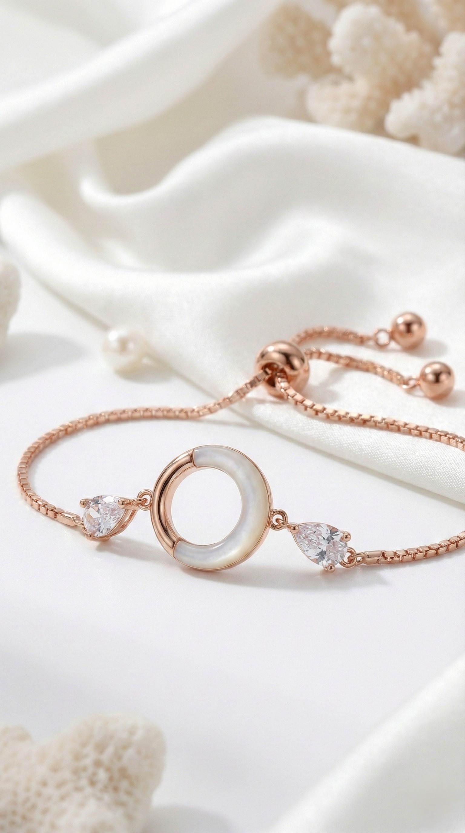 Floral Halo Bracelet | 925 Sterling Silver