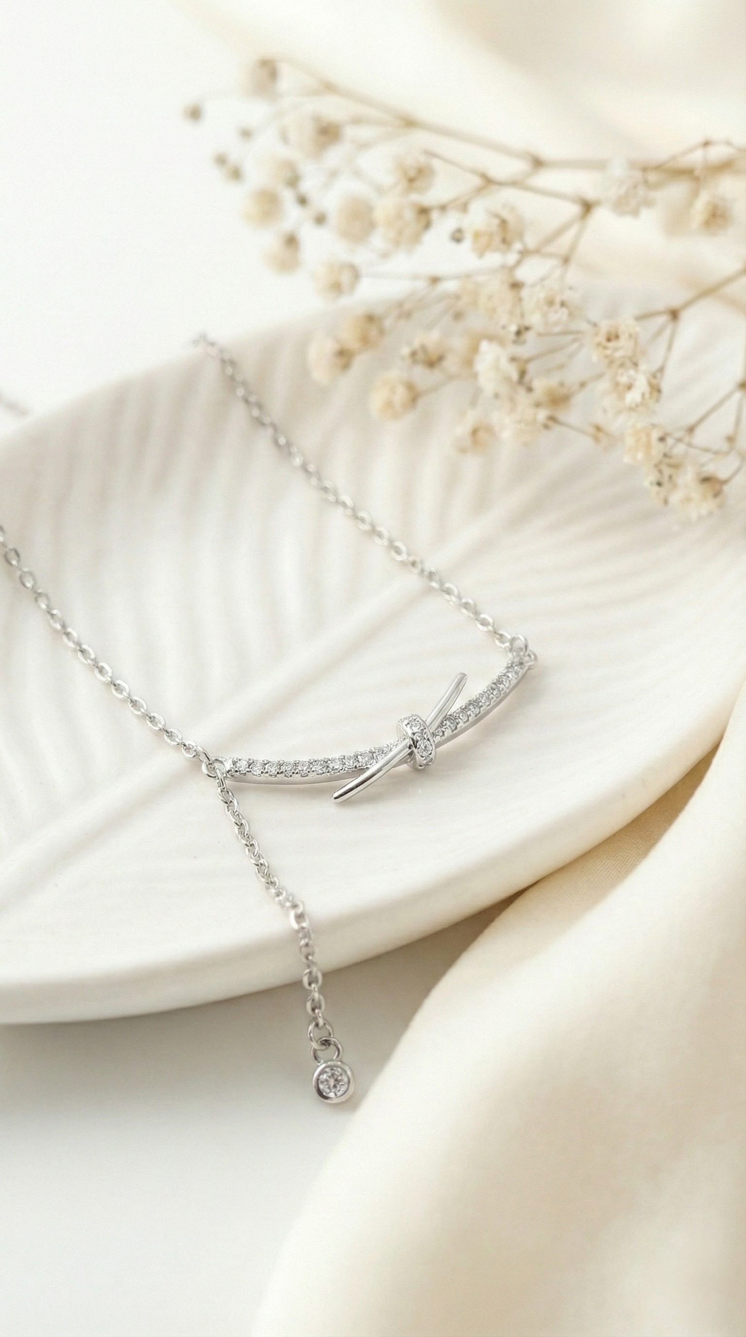 Astra Knot Necklace | 925 Sterling Silver