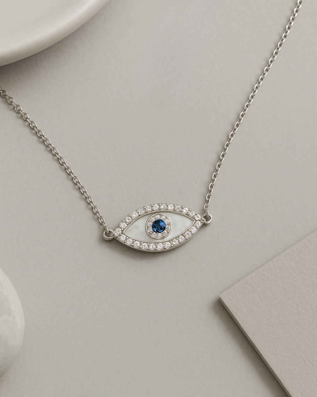 Evil Eye Sterling Silver Necklace