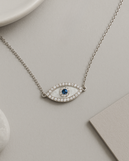 Evil Eye Sterling Silver Necklace