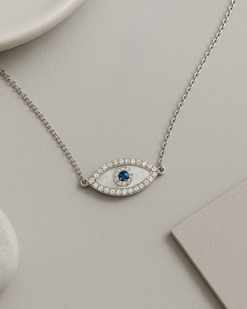 Evil Eye Sterling Silver Necklace
