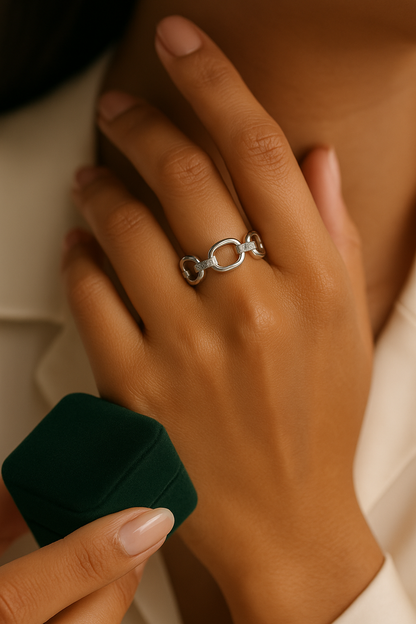 Harlequin Twist Ring