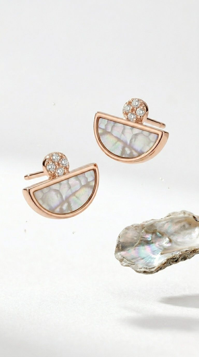 Mirelle Arc Studs | 925 Sterling Silver