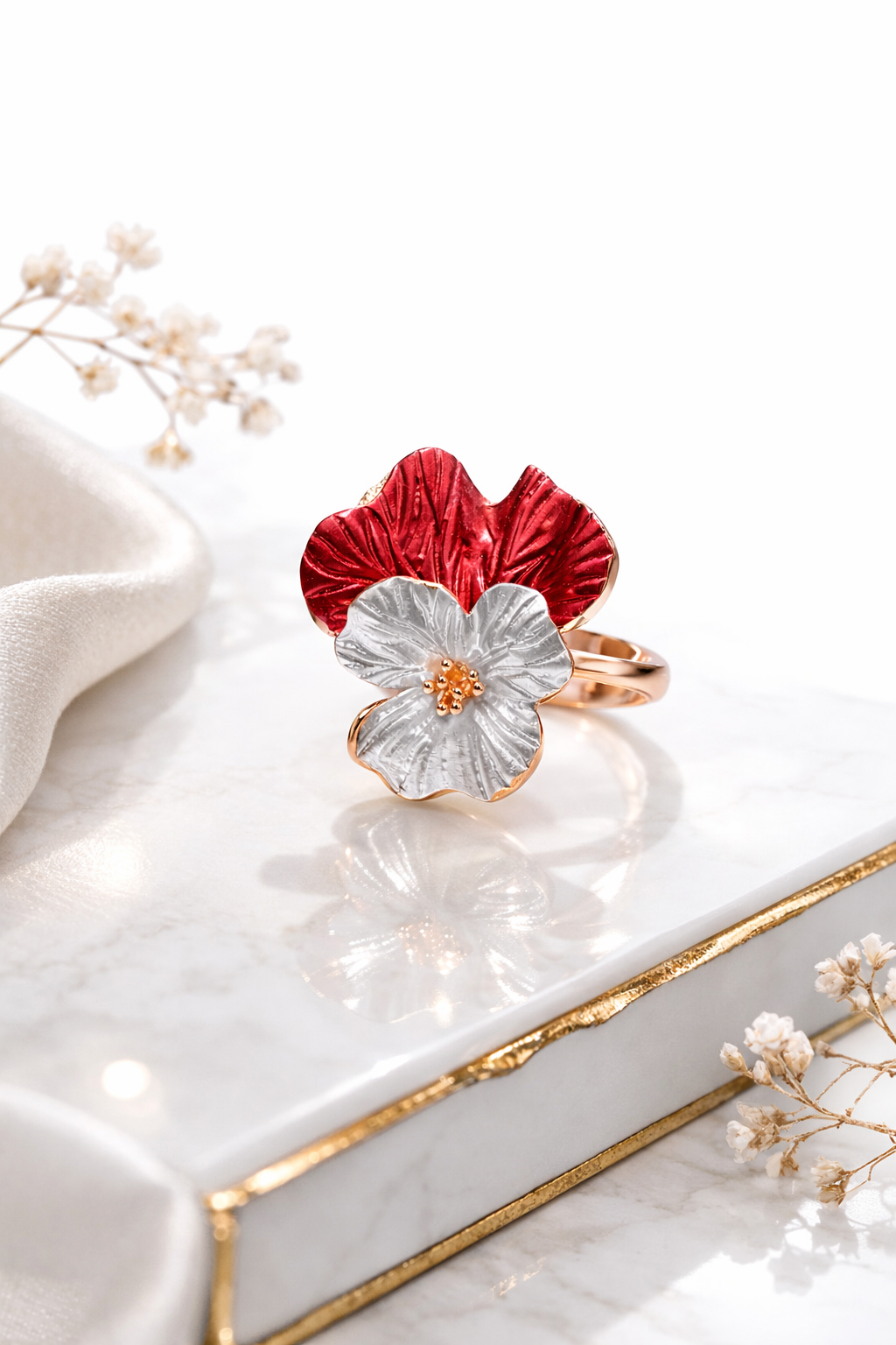 Rouge Orchid Ring | 925 Sterling Silver