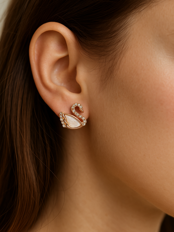 Swanelle Lumière Studs Earring | 925 Sterling Silver