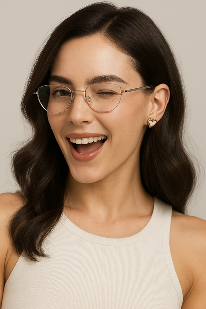 Amora Heart Earrings Sterling Silver