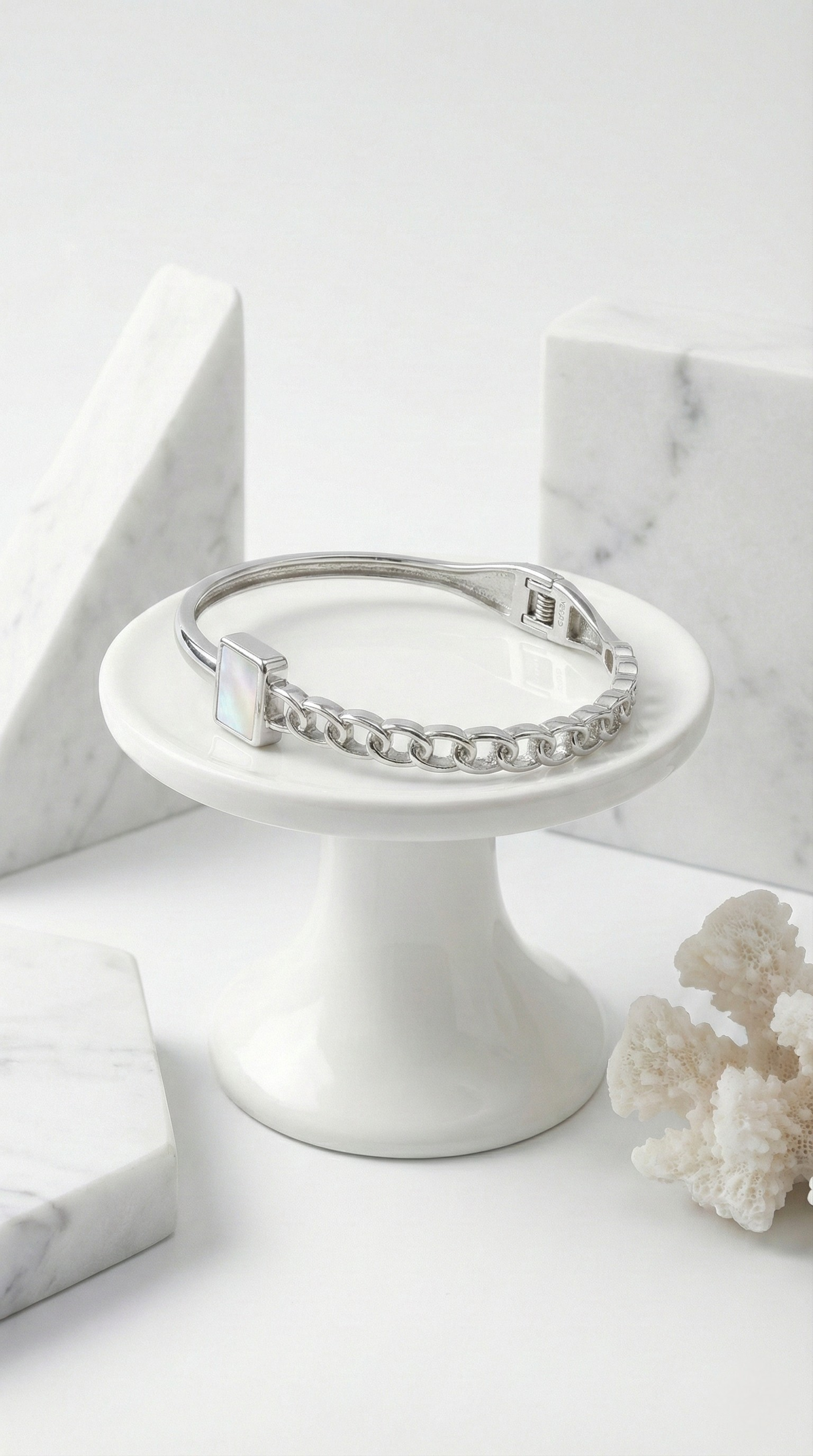 Lucent Block Kada | 925 Sterling Silver